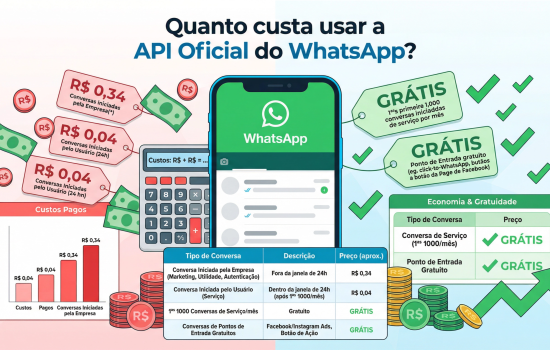 Quanto Custa Usar a API Oficial do WhatsApp? Calculadora de Preços 2026 - Plataforma para WhatsApp com Múltiplos Atendentes - NimoChat
