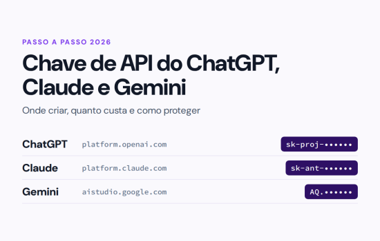 Como criar a chave de API do ChatGPT, do Claude e do Gemini - NimoChat